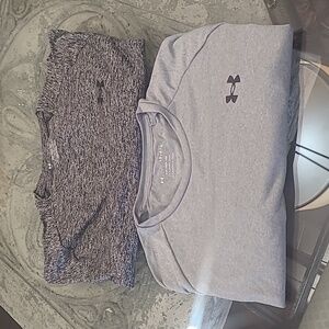 Under Armour Men's tech 2.0 Gray T-Shirt set of two new nwot large